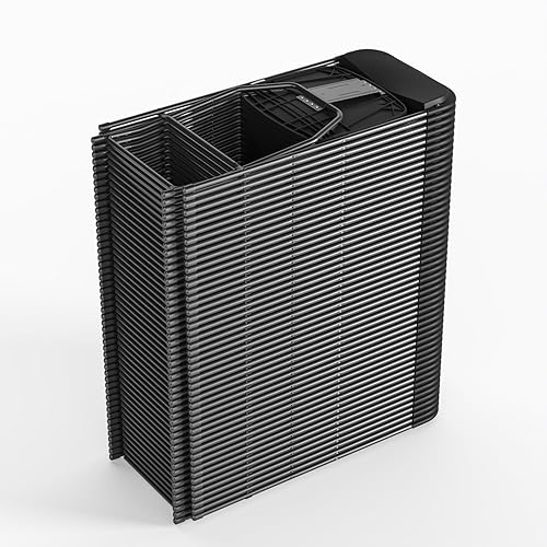 Vista 131 de Flash Furniture Hercules - Silla plegable comercial grande y alta, extraancha, capacidad de 650 libras de plástico duradero, color negro, paquete