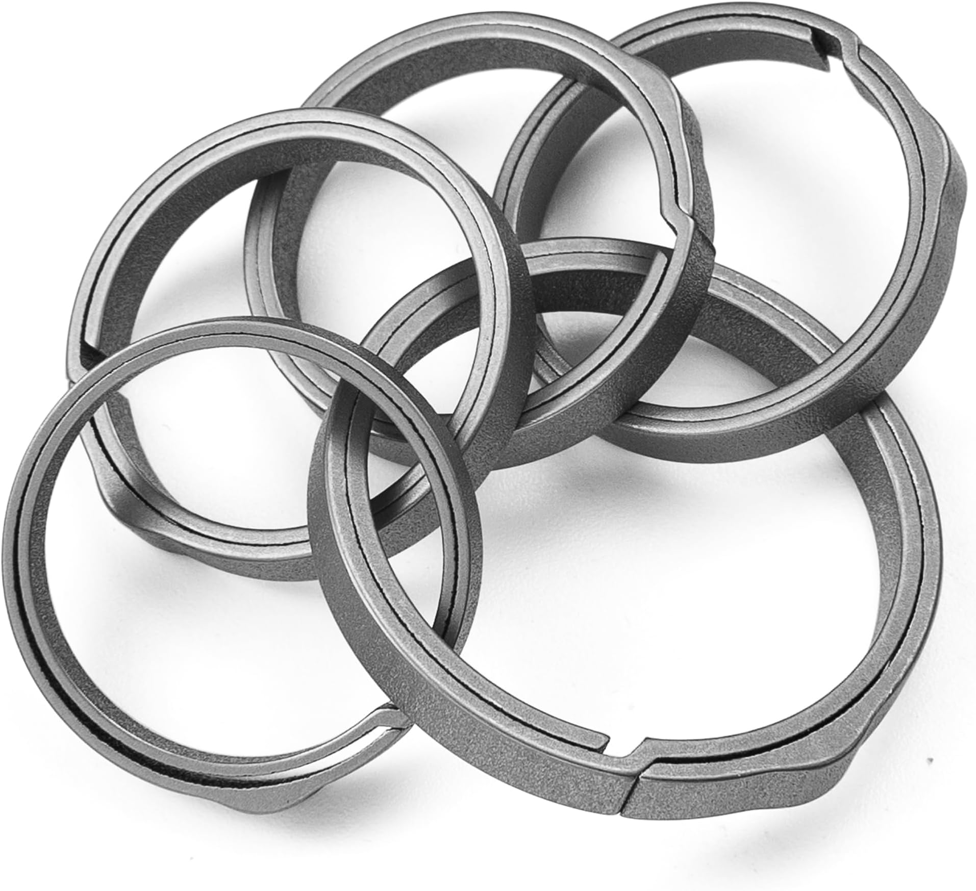 TISUR Titanium Side-Pushing Key Rings,Wisely Group Your Key (K27+4K22)