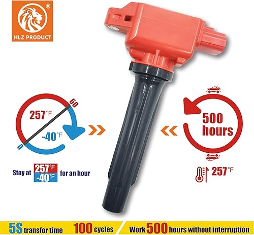 Miniatura 2 de HLZ PRODUCT Bobinas de encendido de alta energía PE20-18-100A PE2018100A UF-656 UF656 H2262-R JUEGO DE 4 COMPATIBLES CON Mazda 3 6 CX-3 CX-5 CX-9