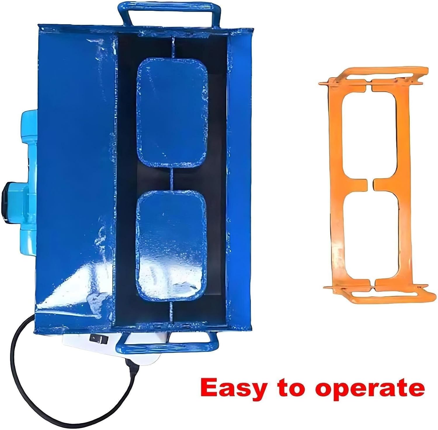 Concrete Block Machine - 45s Quick Forming, 30 Bricks/Hour Output With 23kN Pressure & 550W Motor, Ideals For Construction Sites And DIY Gardens Making Paving And Fire Pit Bricks(H3)
