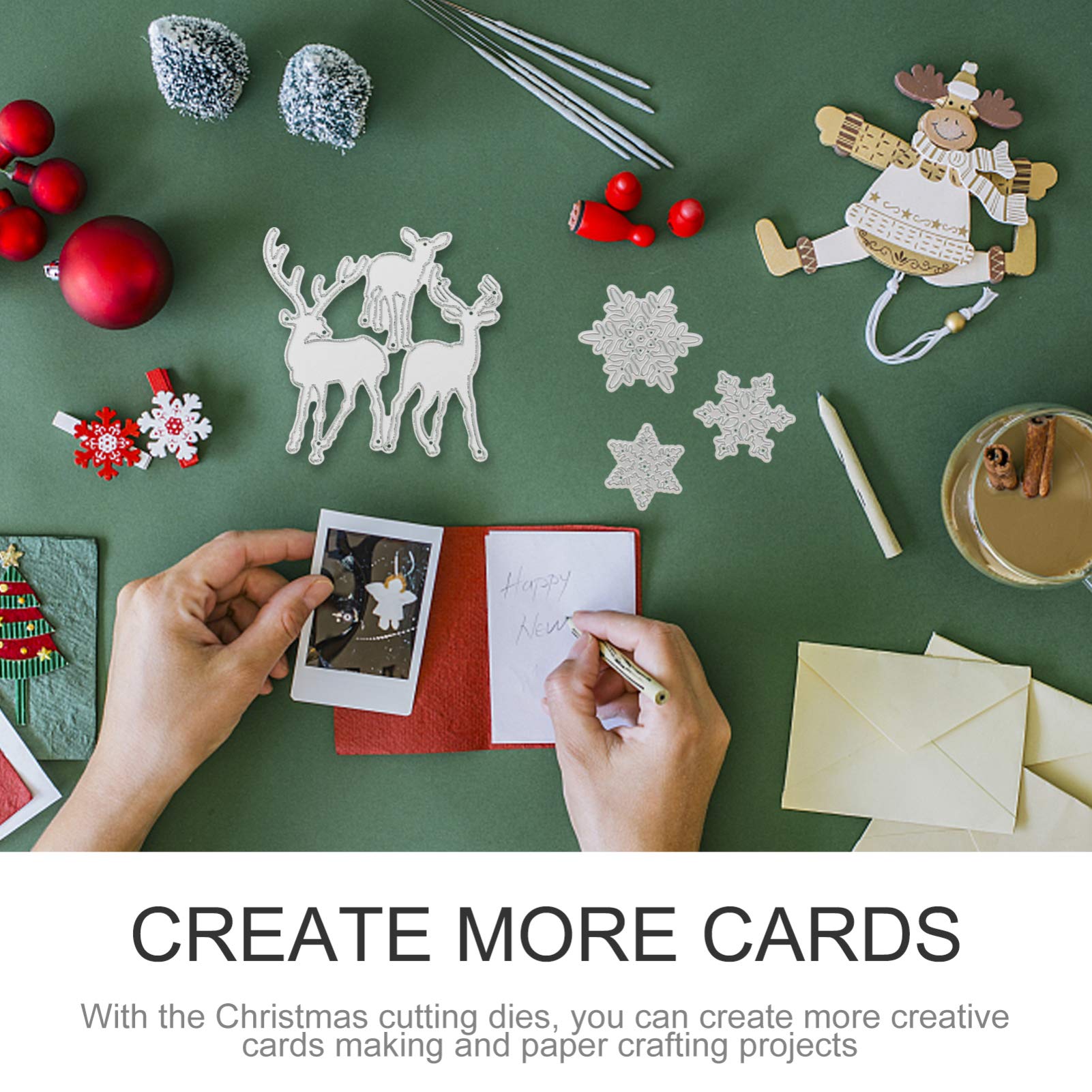 EXCEART 27 Piezas Navidad Morir Plantillas Navideñas En Relieve Troquelado Para Hacer Tarjetas Navideñas Troqueles Navideños Niño Acero Carbono Carta Cuchillo De Acero Al Carbono