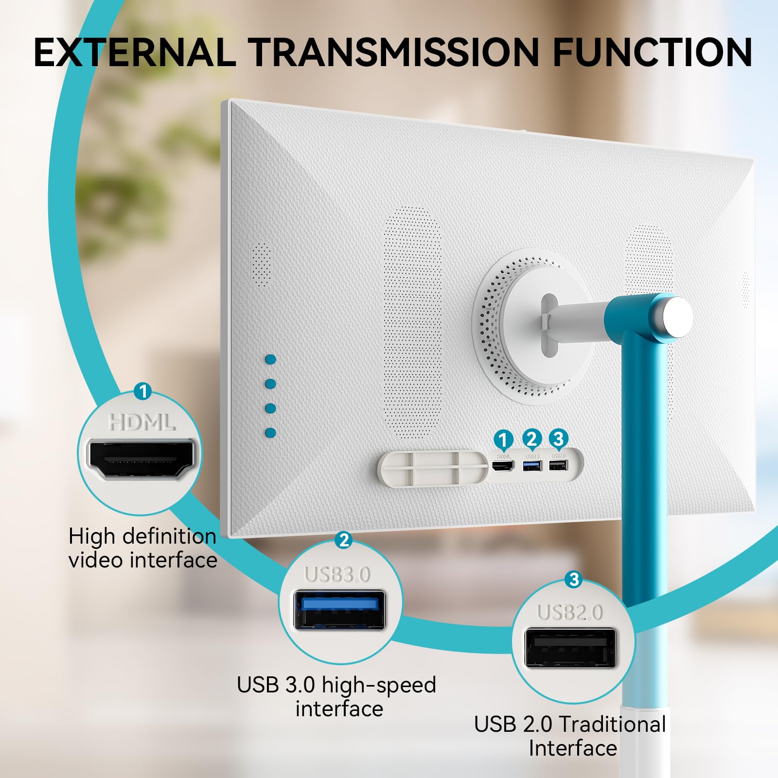 Amazon.co.jp: Leaderhub スマートモニター 27型27インチ移動式