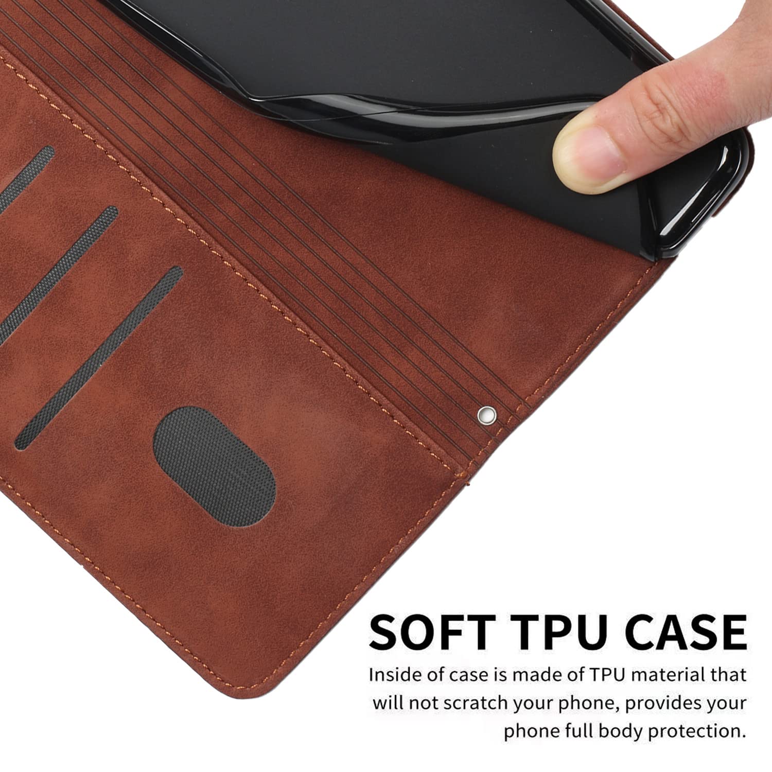 Phernykas Cover per Xiaomi 11T Pro Custodia Portafoglio [Blocco RFID] Premium Pelle PU [Magnetica] Wallet Libro con Porta Carte Slot Supporto Flip