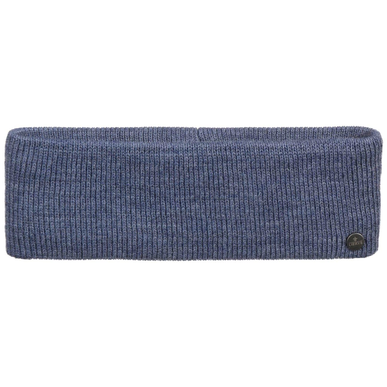LIERYS Classic Mono opaska na czoło - ocieplacze na uszy - rozmiar uniwersalny - dla kobiet i mężczyzn - jesień/zima, Denim, jeden rozmiar