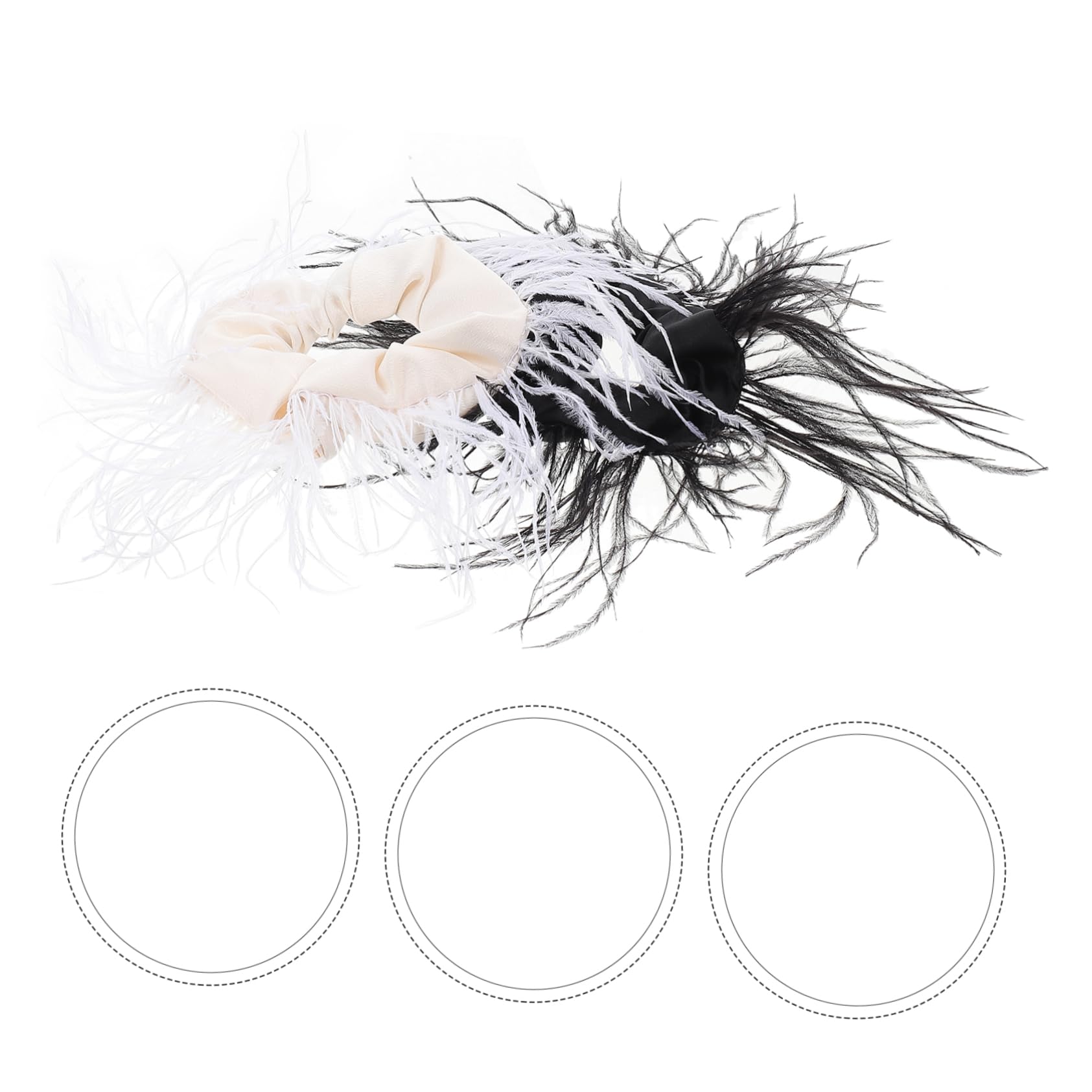 10 Pezzi elastico per hair clip hair pin band charms bow cerchietto per elastici da donna elastici per femminili tessuto FRCOLOR