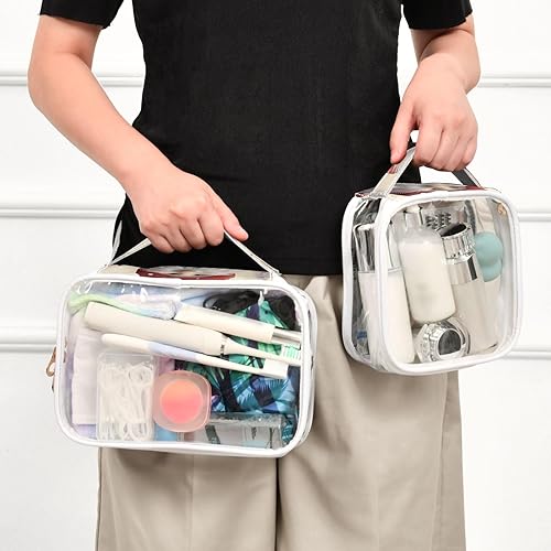 Miniatura 6 de Christmas Gnomes Clear Toiletry Bag for Traveling,2 Pack Makeup Cosmetic Bag with Zipper,Travel Bag for Toiletries,Travel Essentials 21214667