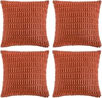 Vista 66 de Fancy Homi - Paquete de 4 fundas de almohada decorativas boho negras de 20 x 20 pulgadas para sala de estar, sofá, cama, decoración rústica moderna