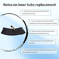 Vista 6 de Scooter de tubo interior de 8.5 pulgadas (paquete de 2) para Xiaomi M365/Pro/Gotrax Neumáticos de Scooter Eléctrico, Amortiguadores de vibraciones