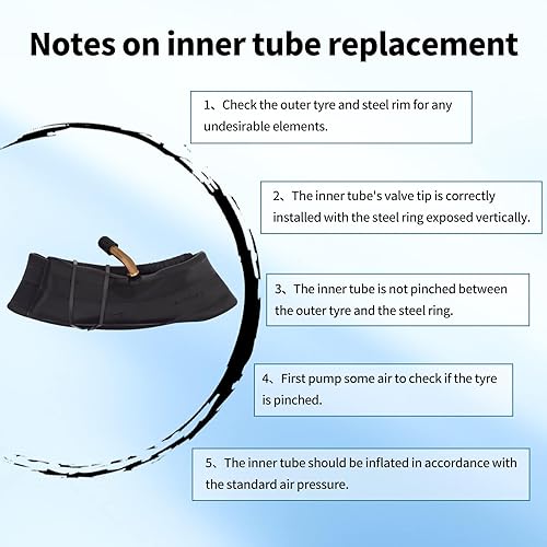 Miniatura 6 de Scooter de tubo interior de 8.5 pulgadas (paquete de 2) para Xiaomi M365/Pro/Gotrax Neumáticos de Scooter Eléctrico, Amortiguadores de vibraciones