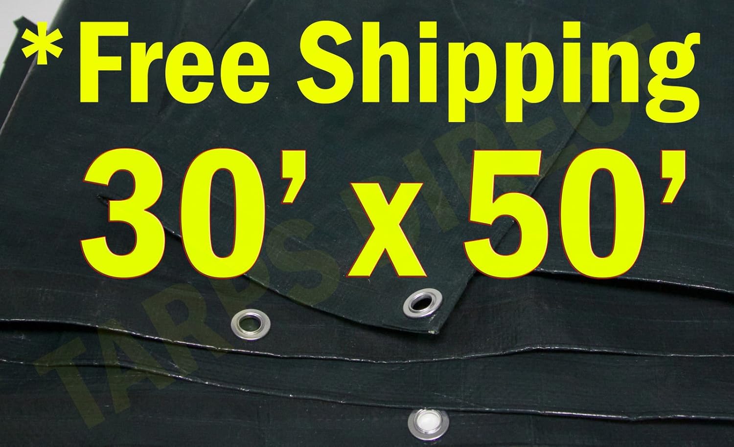 30x50 Green Tarp Waterproof Boat Tarps Wood Cover Large