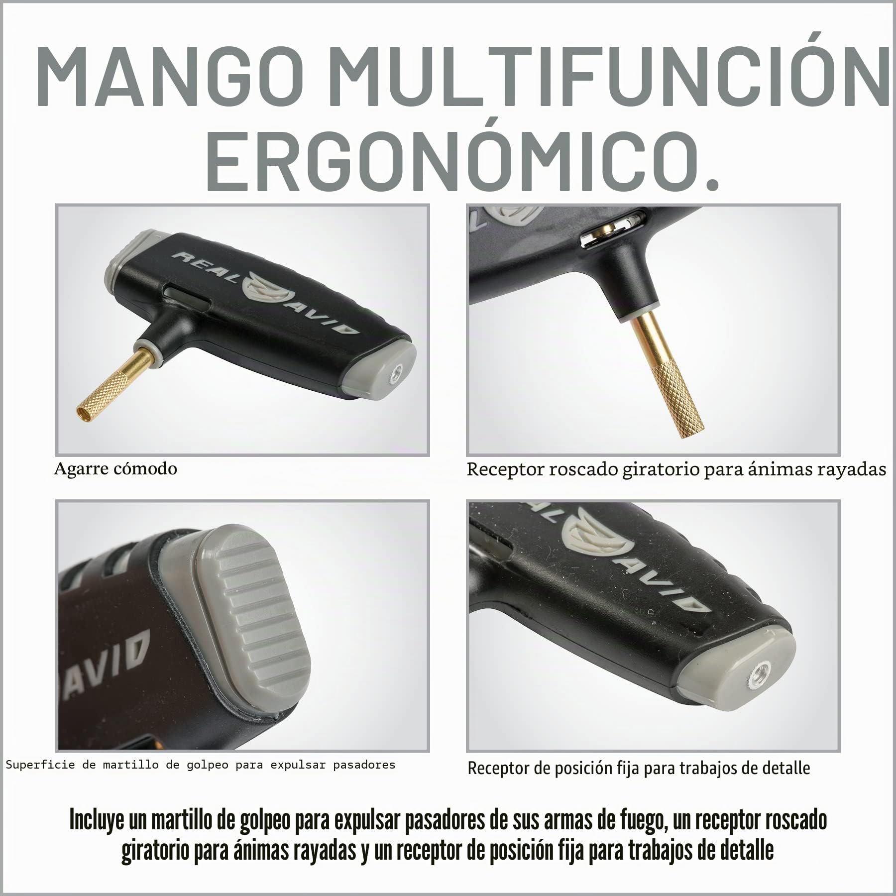 Real Avid Gun Boss Pro Set de Limpieza Universal para Armas (Cortas, Rifles y Escopetas)