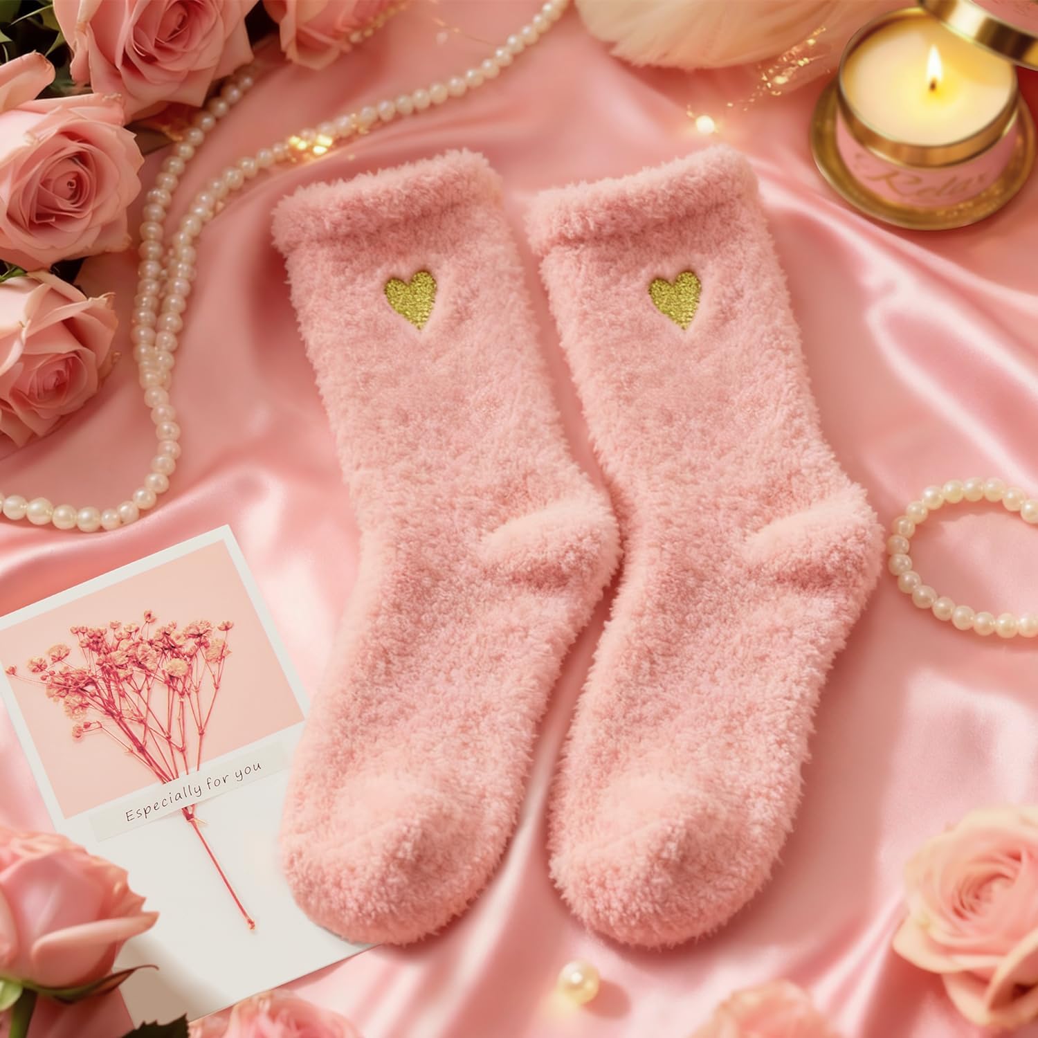 Valentines Day Gifts for Her Women Girlfriend Wife Mom Daughter, Happy Birthday Gifts for Women Mom Best Friend Sister, Self Care Get Well Care Package Relaxing Spa Gift Basket Set w/ Fringed Blanket - Image 8