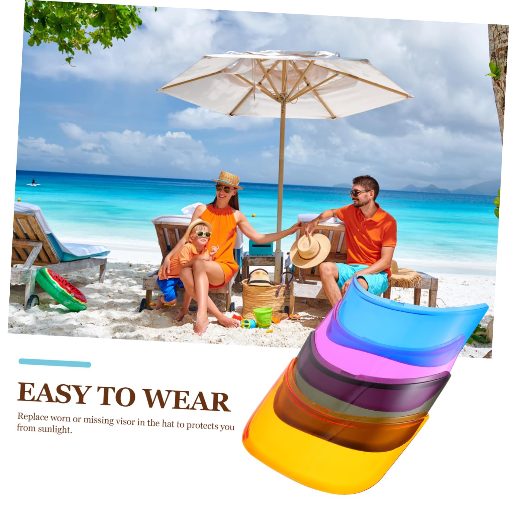 Visera Gorro Sol Sombrero Sol Sombrero De Deporte Accesorio De Caps Quitasol De Lluvia Exterior Solar Tapa del TPU