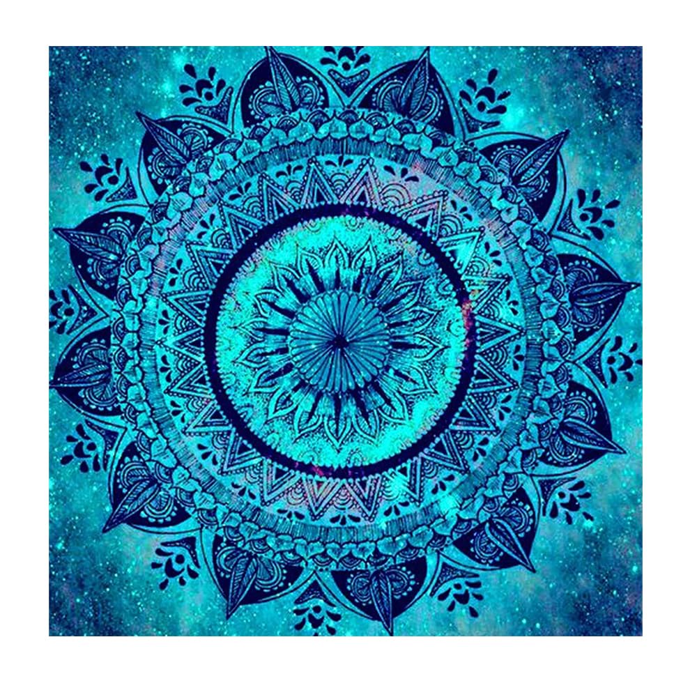 DCIDBEI Large and Clear Diamond Painting Mandala 40 x 40 cm Diamond Painting Mandala Painting by Numbers Mandala Embroidery Pictures Mandala Angel's Trumpet Transcendental Awakening Endless Changing