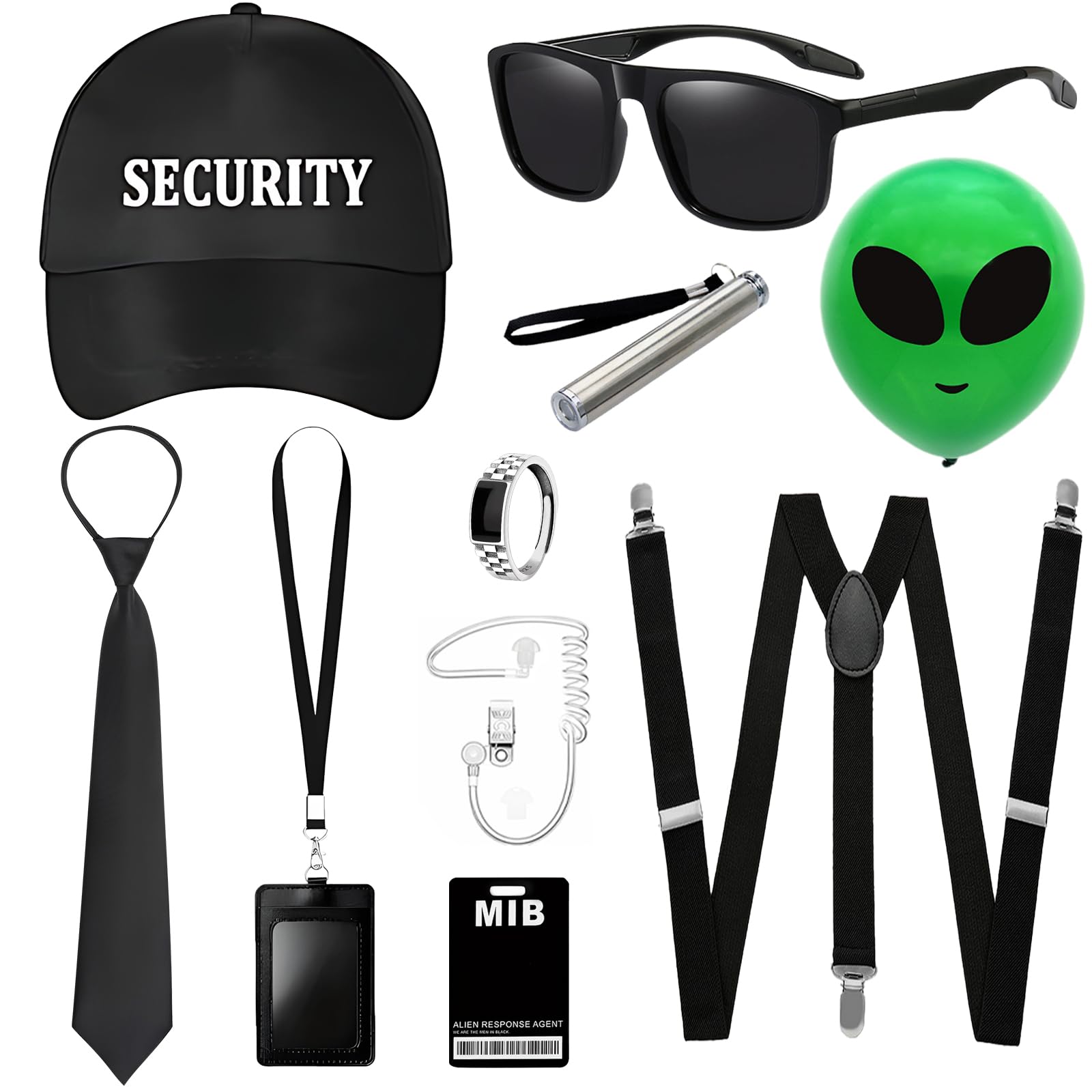 Kyndara 10Pcs Secret Agent Costume Set