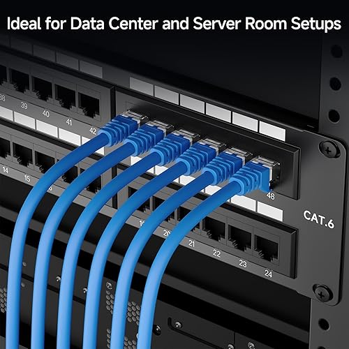 Miniatura 10 de Cable Matters Panel de conexión de red de 48 puertos de 2U para montaje en rack o pared con certificación UL con barra de soporte (panel de conexión