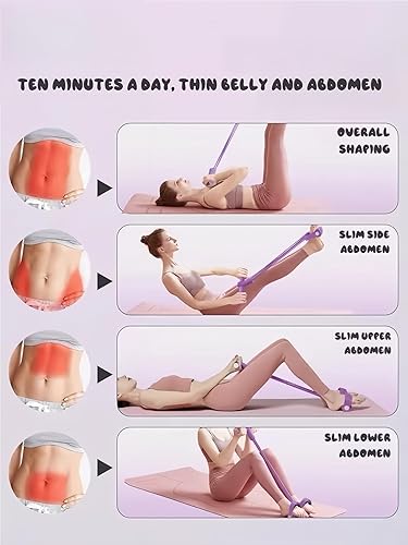 Miniatura 6 de 21 bandas de resistencia para fitness, bandas de resistencia 2025, extractor de tobillo con pedal de 6 tubos, bandas elásticas mejoradas para 2025,