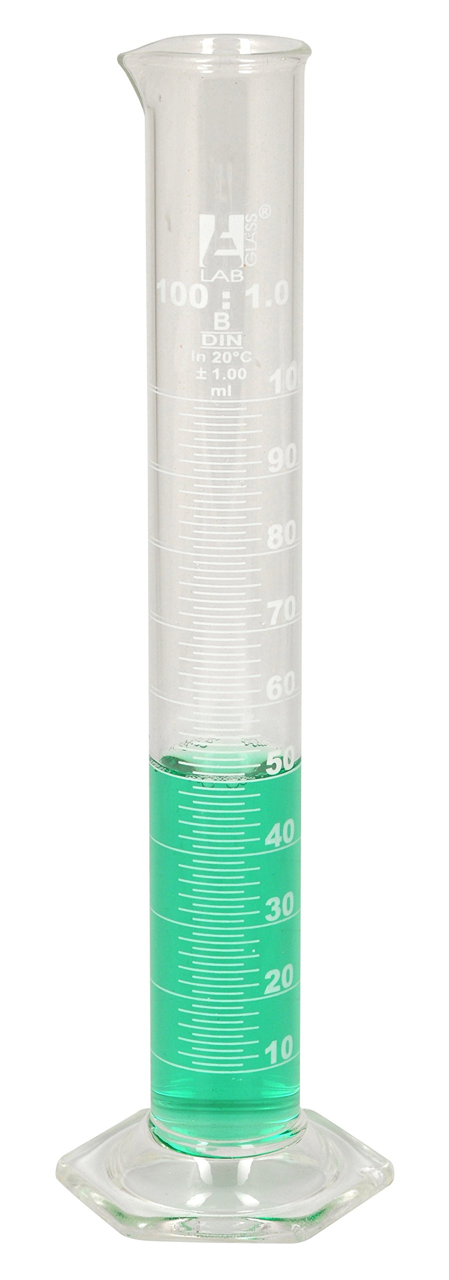 Buy Measuring Cylinder, 100ml Class B, DIN EN ISO 4788 Standard Sub
