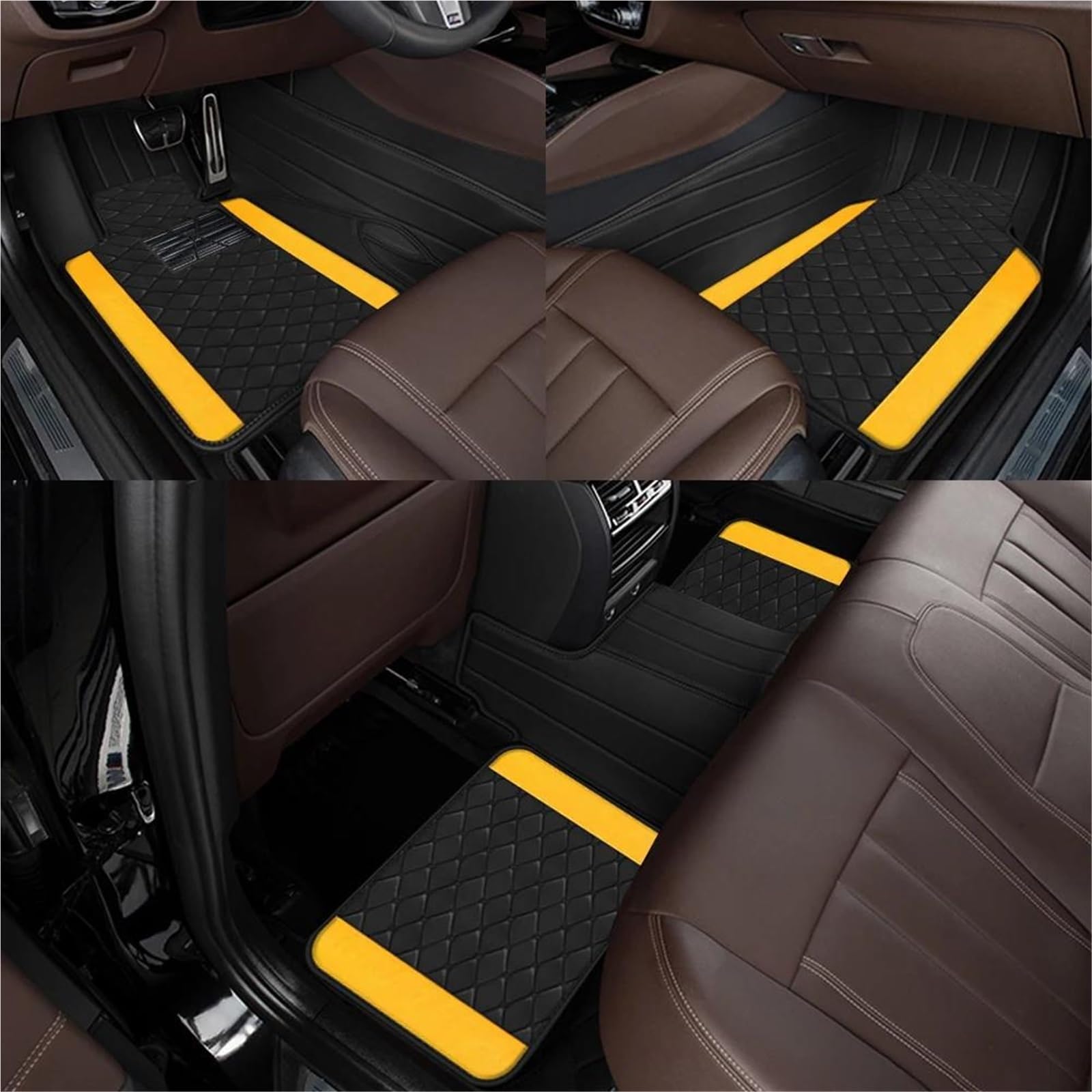 Juego Completo De 4 Alfombrillas Universales para Coche, Incluye Accesorios para El Suelo Y para Interior del