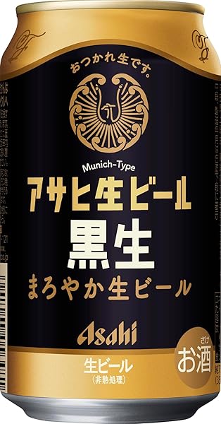 アサヒ生ビール 【芳ばしい香りとまろやかなうまみ】アサヒ 黒生 350ml×24本