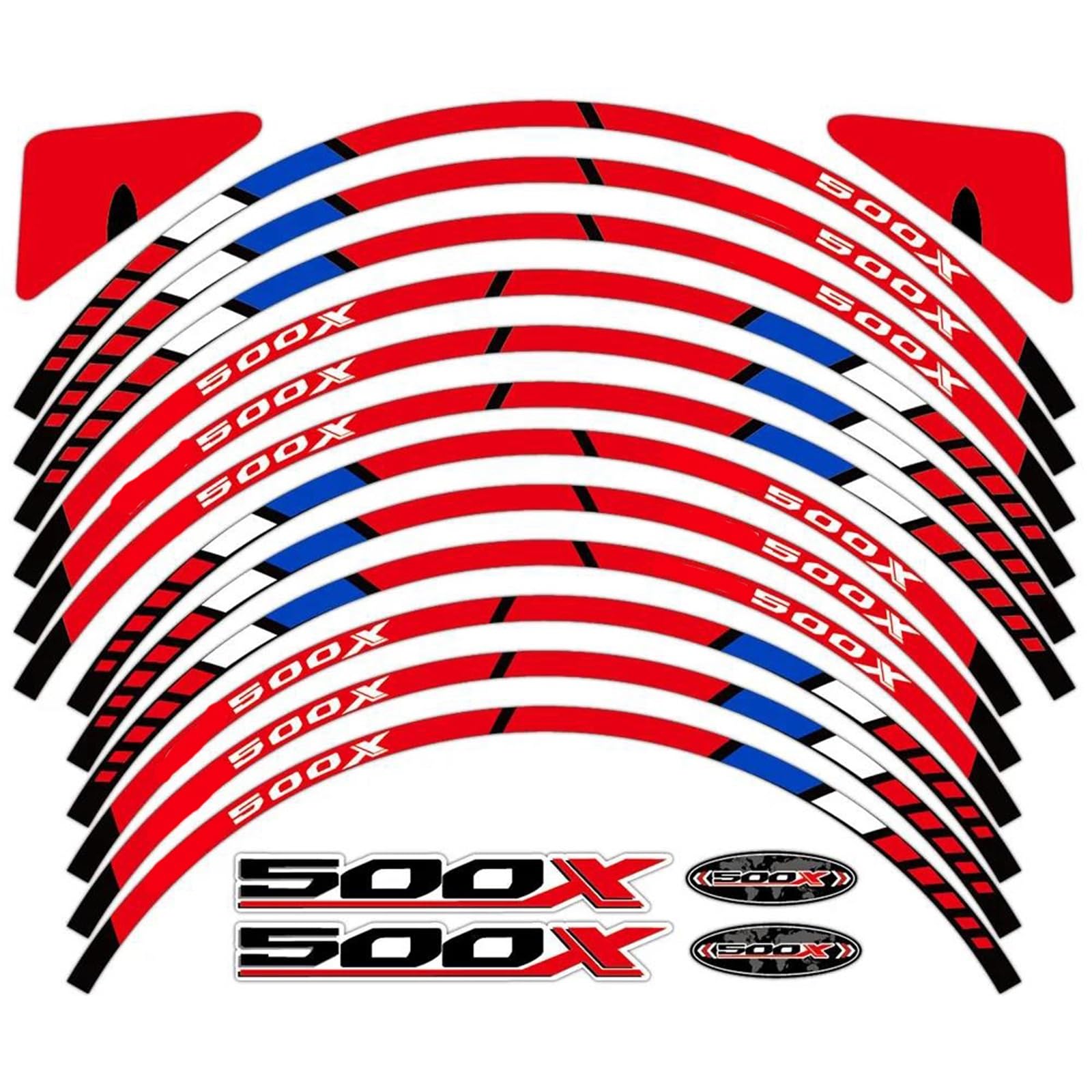 Decorative Stickers Reflective Motorcycle Accessories Wheel Sticker Inside of Hub Decals Rim Stripe Tape Waterproof for H-onda CB500X CB 500X