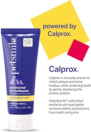 Miniatura 3 de Petsmile Pasta dental profesional para mascotas para gatos y perros - La única pasta dental aceptada por VOHC - Clínicamente probada para controlar