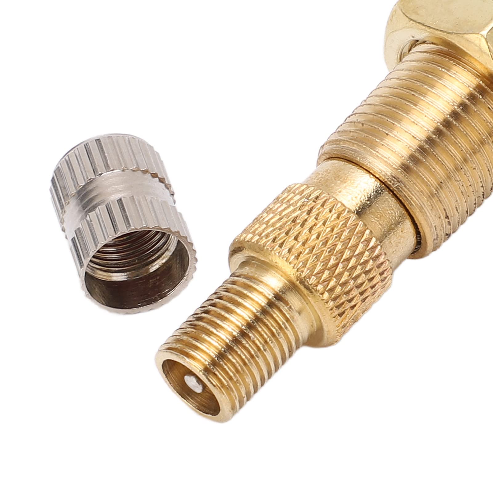Valvole Pneumatici, 10 Pezzi Valvole per Pneumatici Tubeless in Ottone TR618A 1 7/8 Pollici per Trattore, 0.625 Pollici Foro Valvola per Zavorra Liquida
