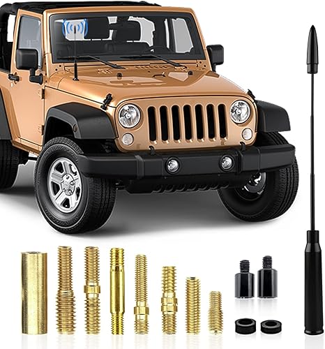 Pack-1 Antena de bala para automóvil, camión, accesorios de antena retráctil para Chevy Silverado 1500 2500 3500 HD Avalanche GMC Sierra 1500 2500