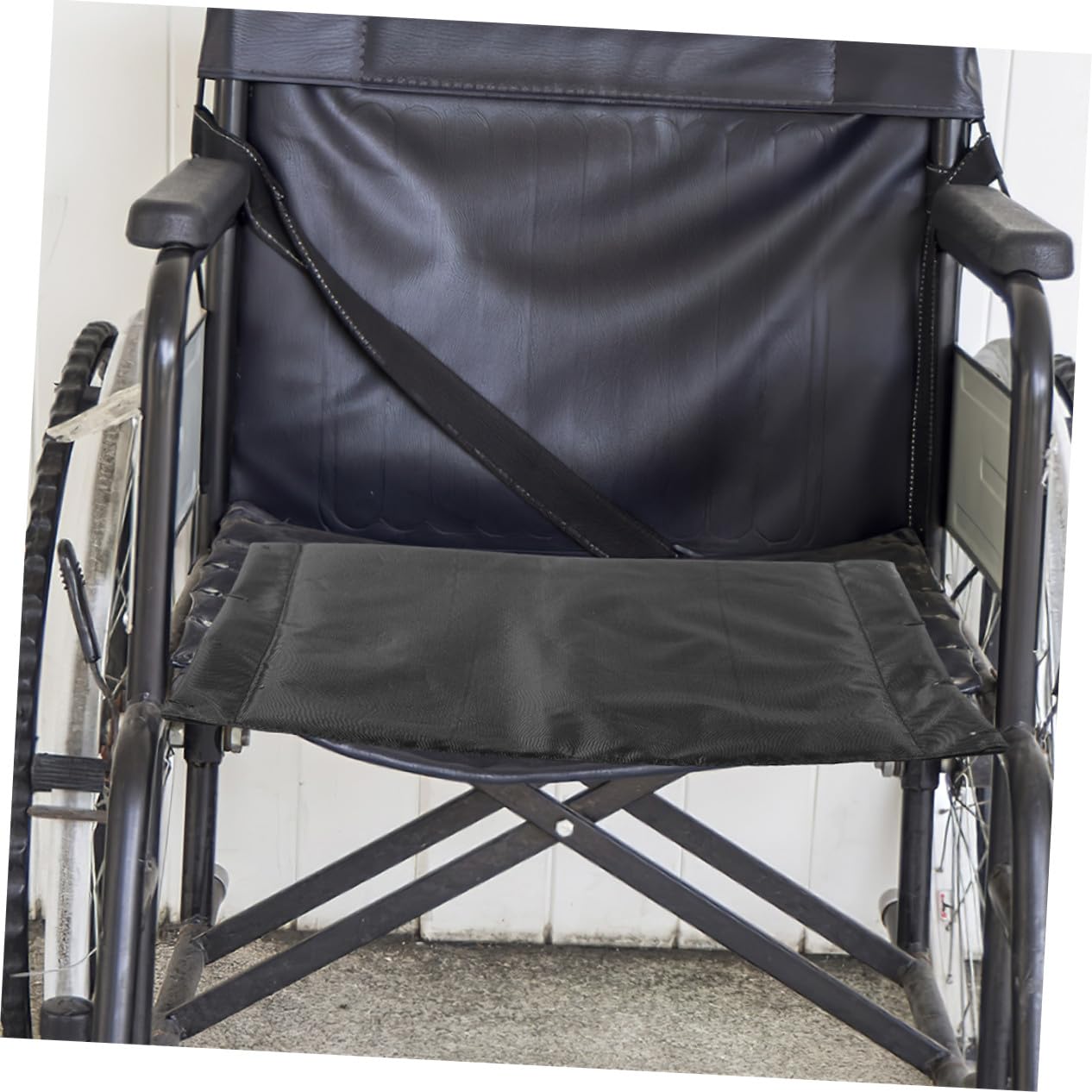 Repuestos Ideales para Asiento de Silla de Ruedas 2 Cojines de Tela Oxford Negra, Antideslizantes y Fáciles de Limpiar para Accesorios de Sillas de Ruedas