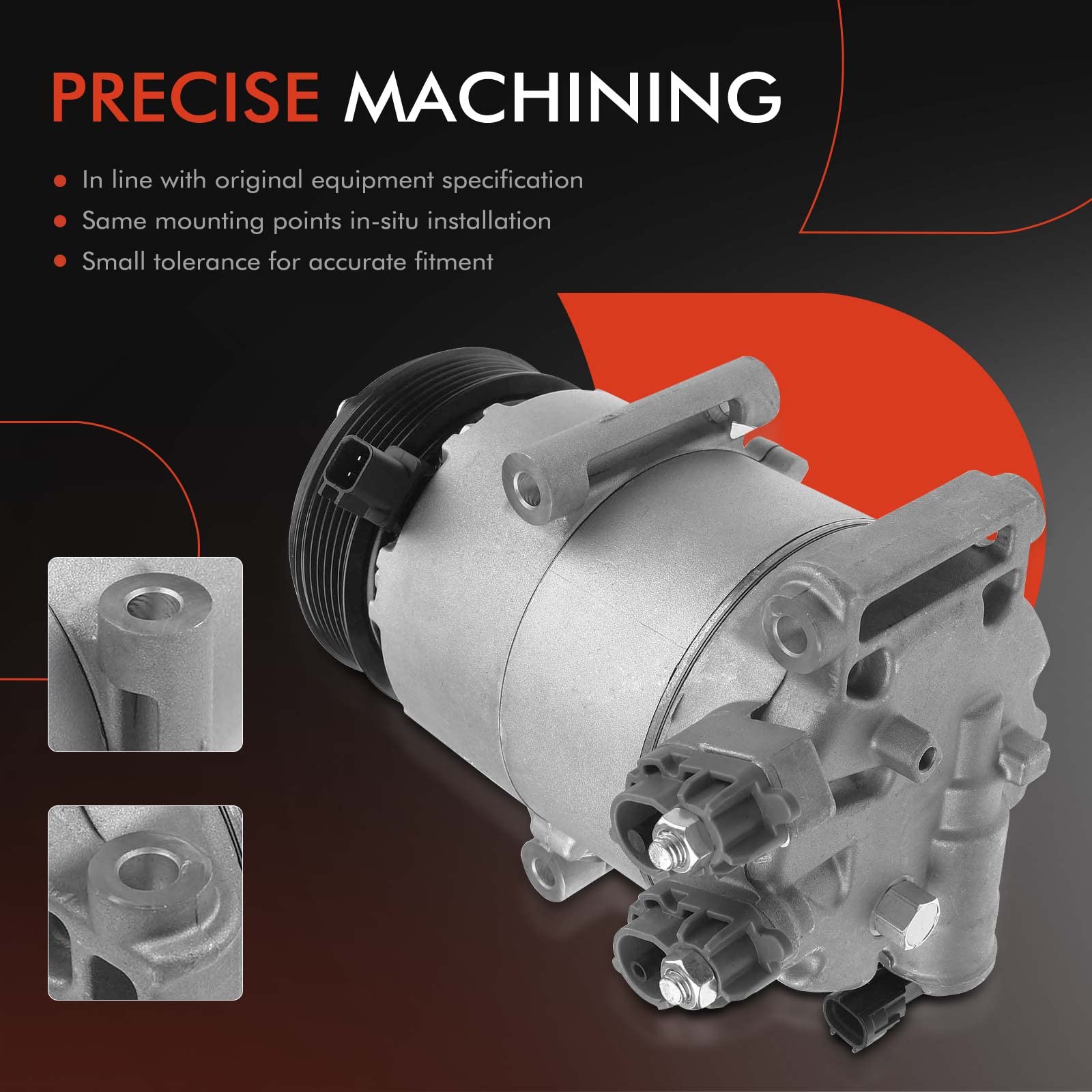 A-Premium Air Conditioner AC Compressor with Clutch Compatible with ...