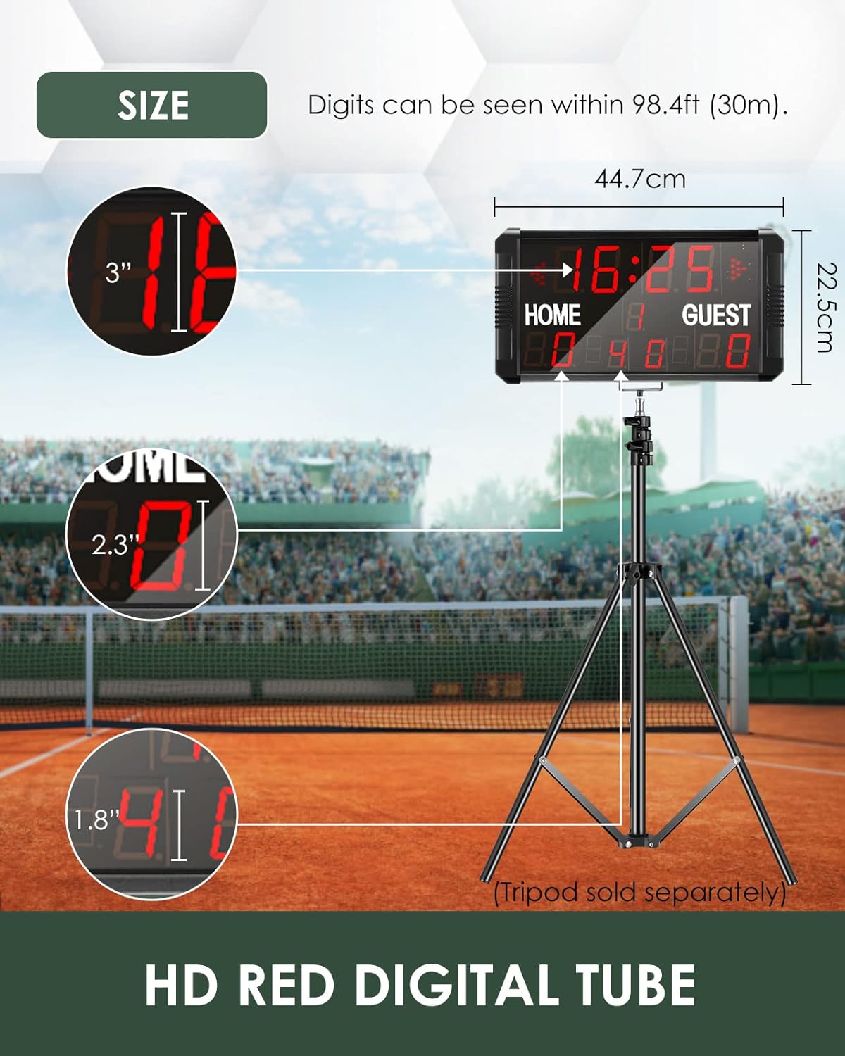 Buy Spolehli Basketball Scoreboard & Timer 14s/24s Shot Portable