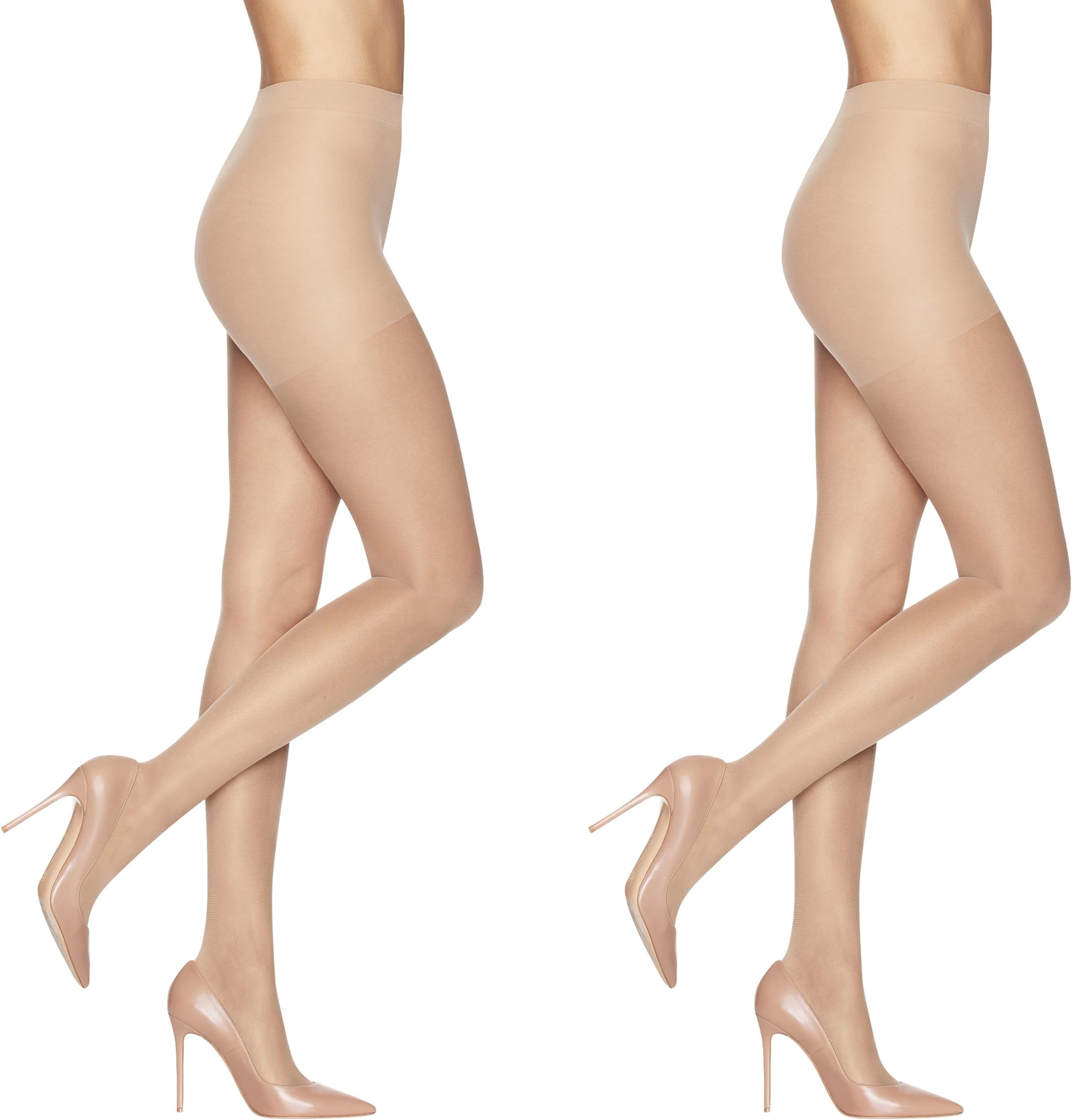 Sheer Energy Women's Medium Support Leg, Control Top, Sheer Toe, Compression Tights