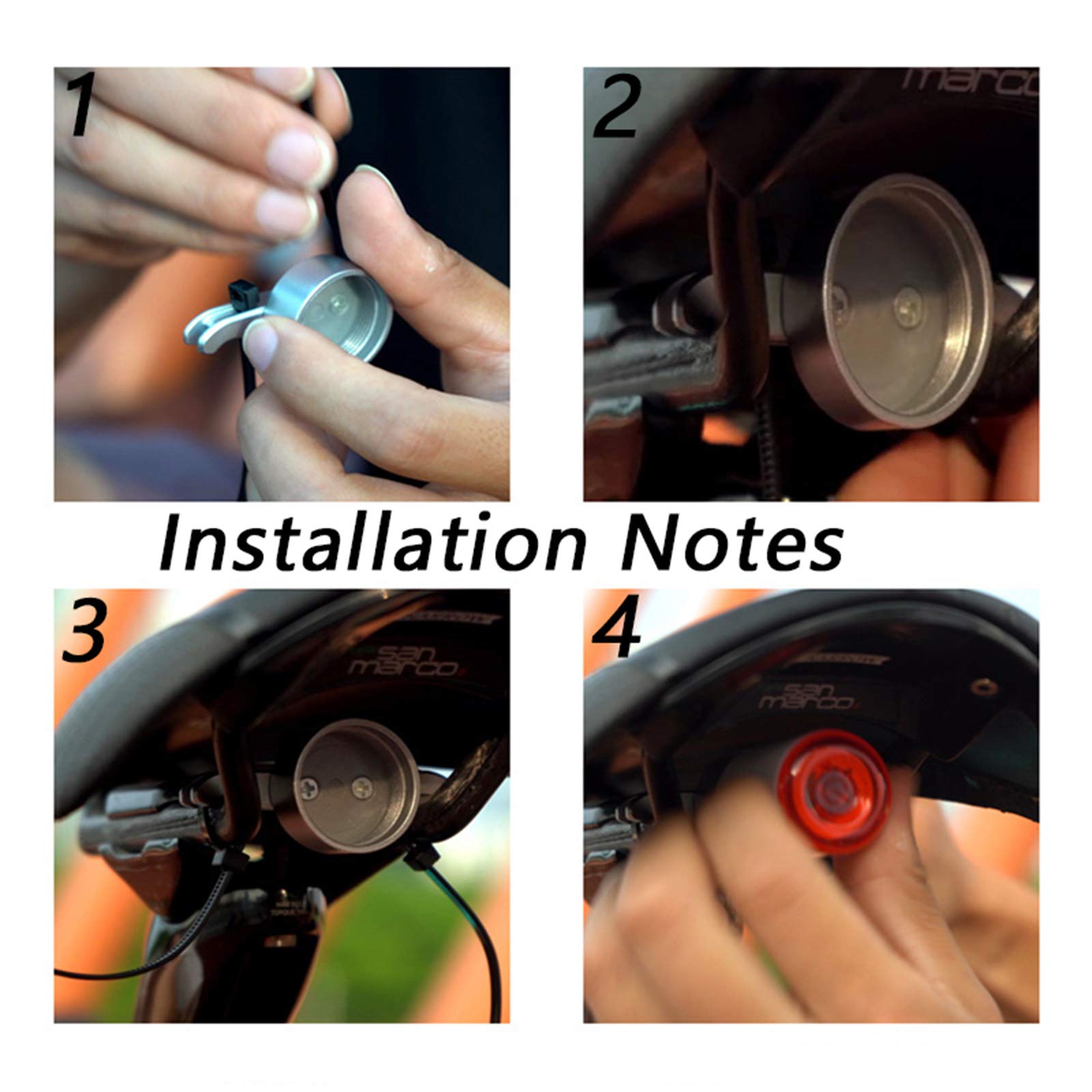 Fanale Posteriore per Bicicletta Ricarica USB, Induzione Intelligente fanale posteri Fanale Posteriore Impermeabile a LED, Strada MTB Sella della Bici Posteriore Smart Light,