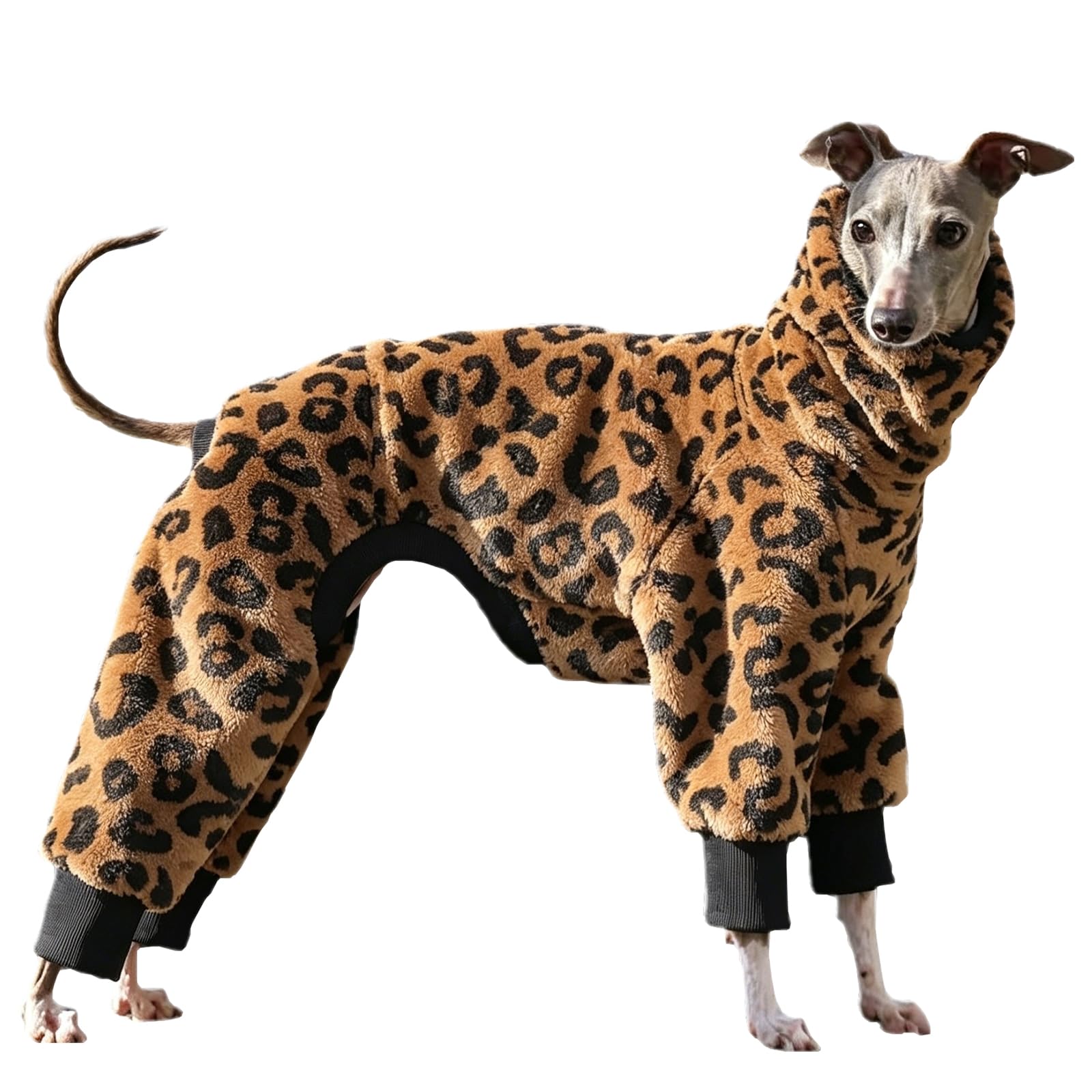 Pijama de galgo italiano forro polar invierno mono whippet razas delgadas talla S