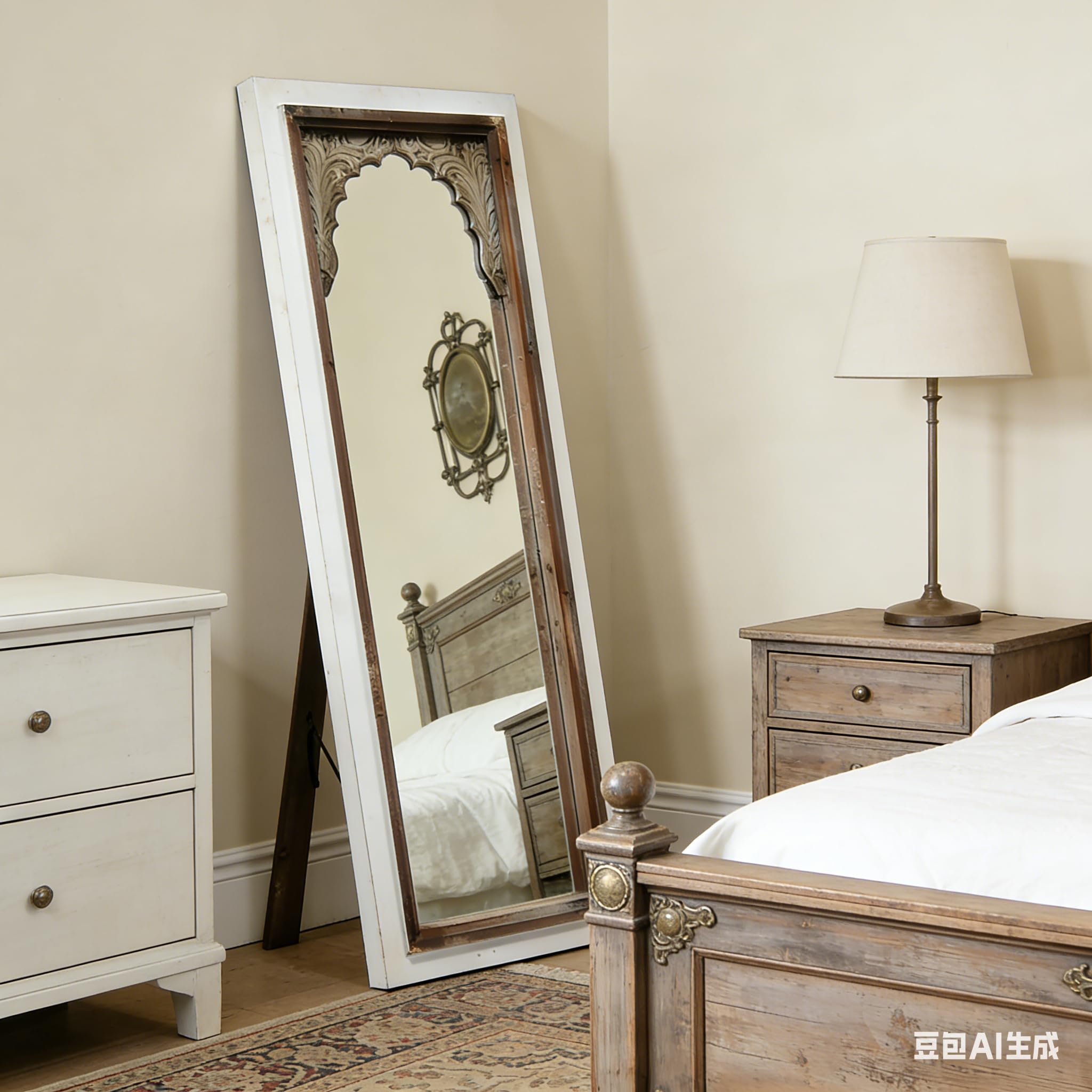 アンティーク雑貨 Early Stand mirror Amazon.com: Sintosin Vintage Small Full Length Mirror with Stand