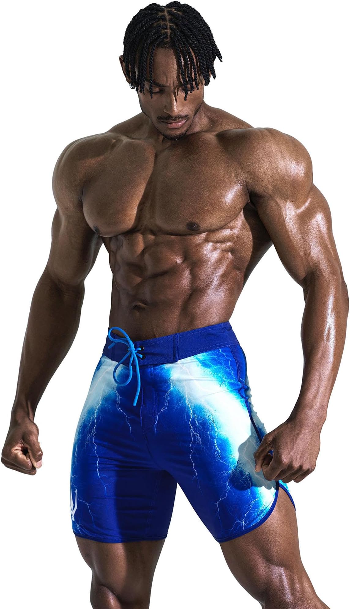 スポンサー広告 - [FIED] ファイド IFBB 15インチ メンズフィジーク ボードショーツ ポージングトランクス 競技 水泳 夏 NPC (Joven Thunder)