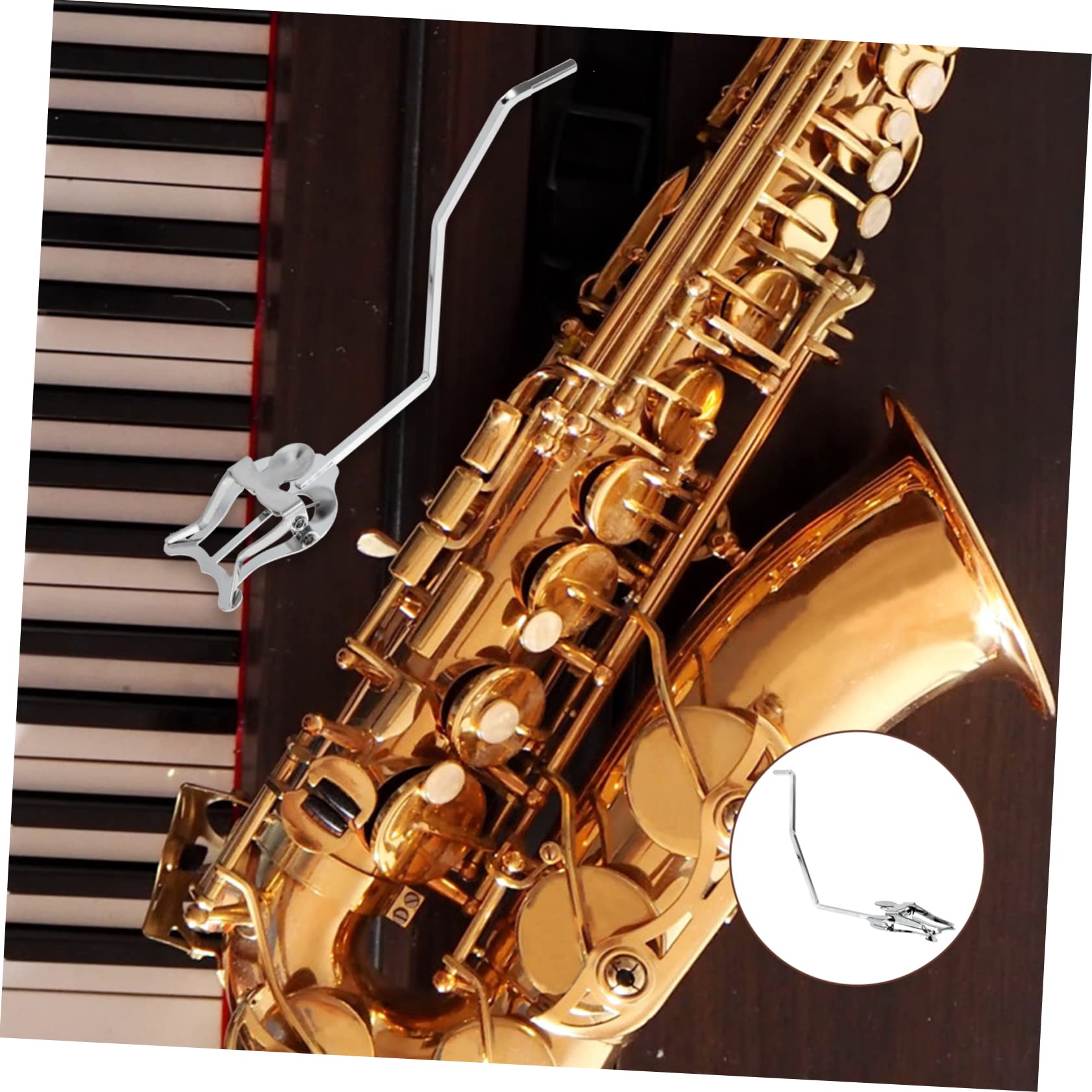 HANABASS Flat Bond Spectrum Clamp for Saxophone Stands Sheet Music Holder for Sax Flip Folder