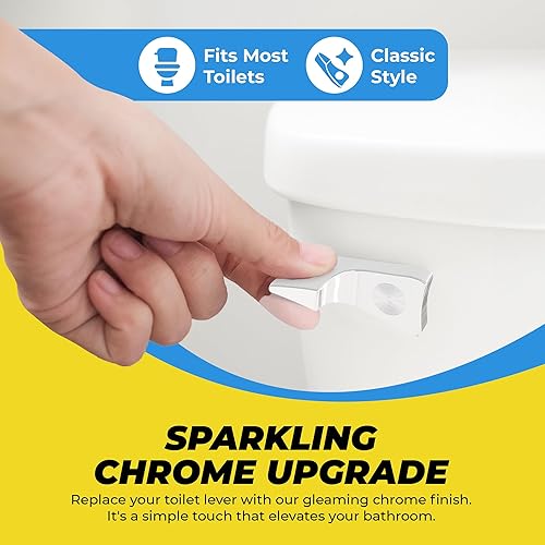 Miniatura 3 de Palanca de repuestos para palanca de tanque de inodoro estándar americano