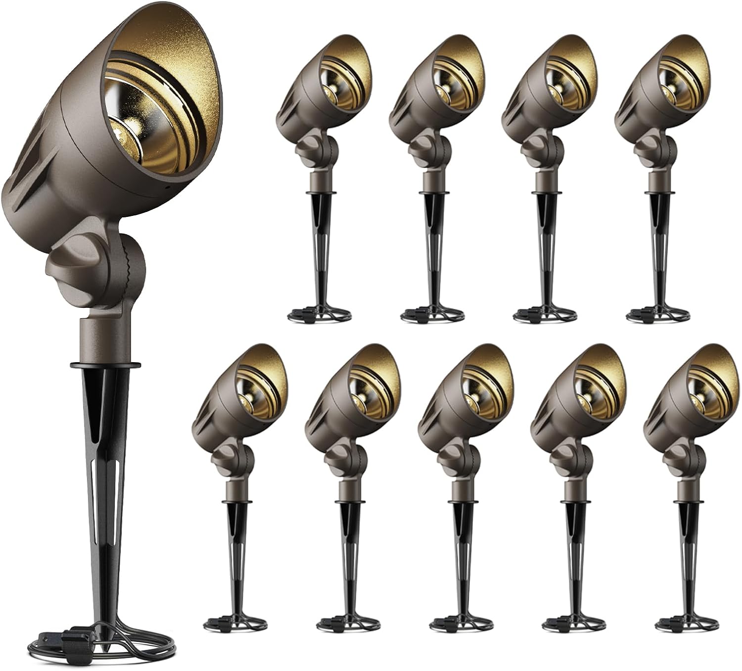 GOODSMANN Low Voltage Landscape Flood Lights 5W LED 400 Lumen 10PK