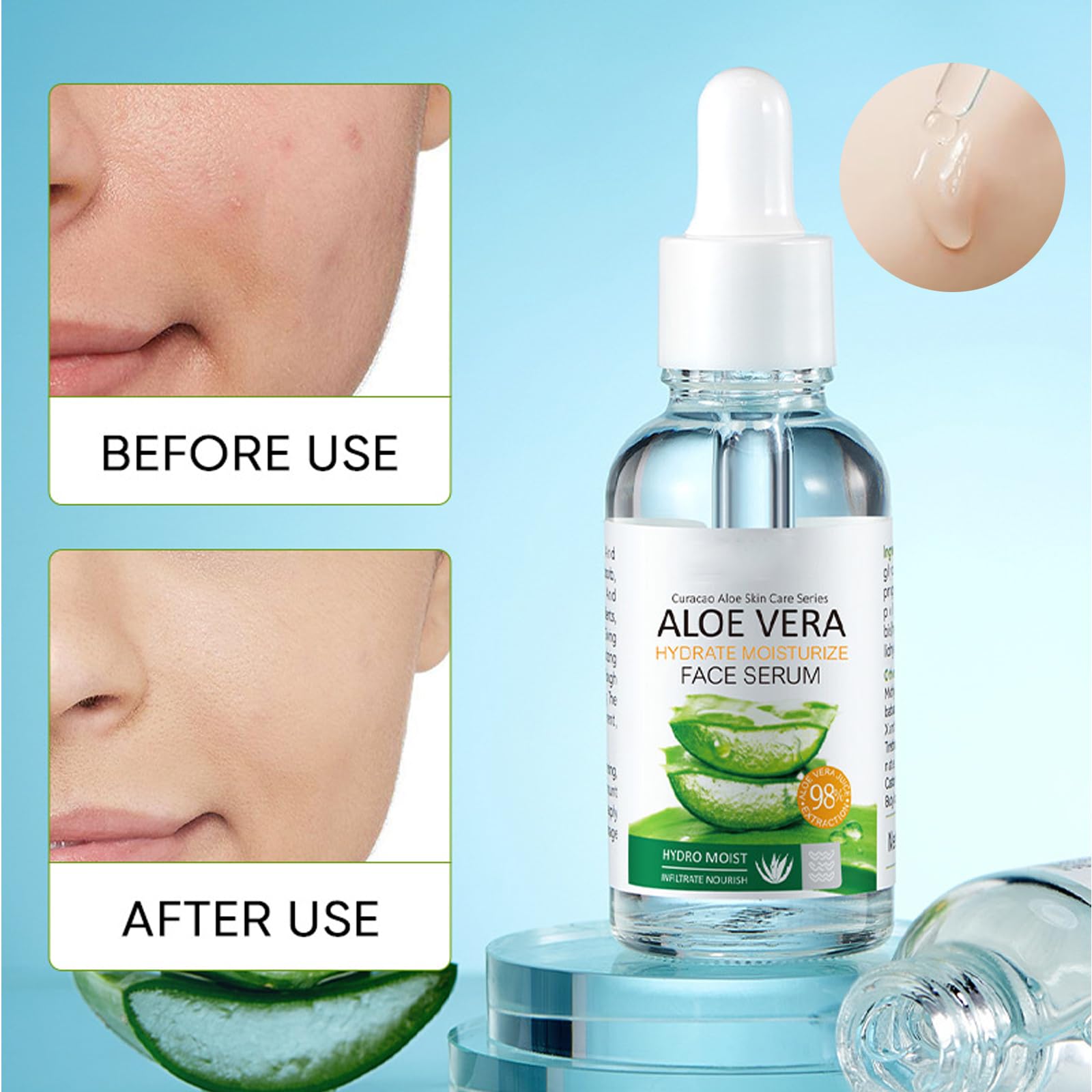 Skincare Set, Skin Care Sets & Kits, 6Pcs Skincare Gift Set for Women & Teenage Girls with Aloe Vera Extracts - Image 4