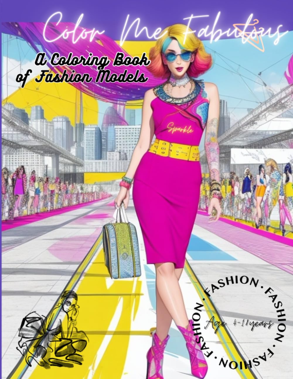 Abhishek JalanColor Me Fabulous: A Coloring Book of Fashion Model