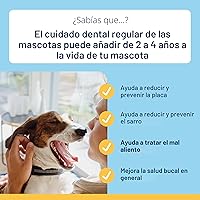 Vista 3 de ProDen PlaqueOff Polvo para mascotas - Ambientador de aliento para gatos y perros - Removedor de placa y sarro para el cuidado bucal de mascotas