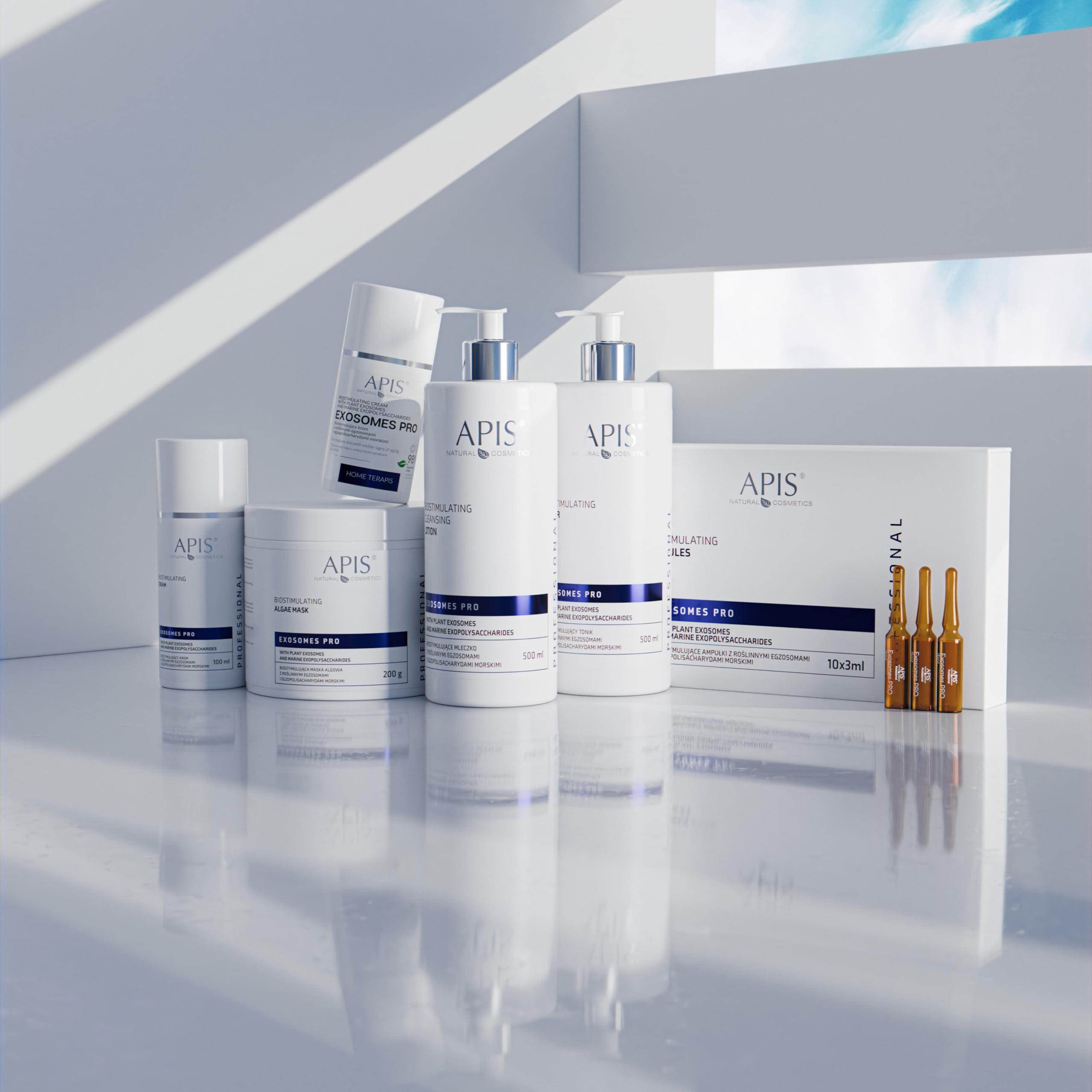 Apis EXOSOMES PRO Crema viso biostimolante - 100 ml - con esosomi vegetali, rigenerante, idratante, anti-aging, per pelle mista