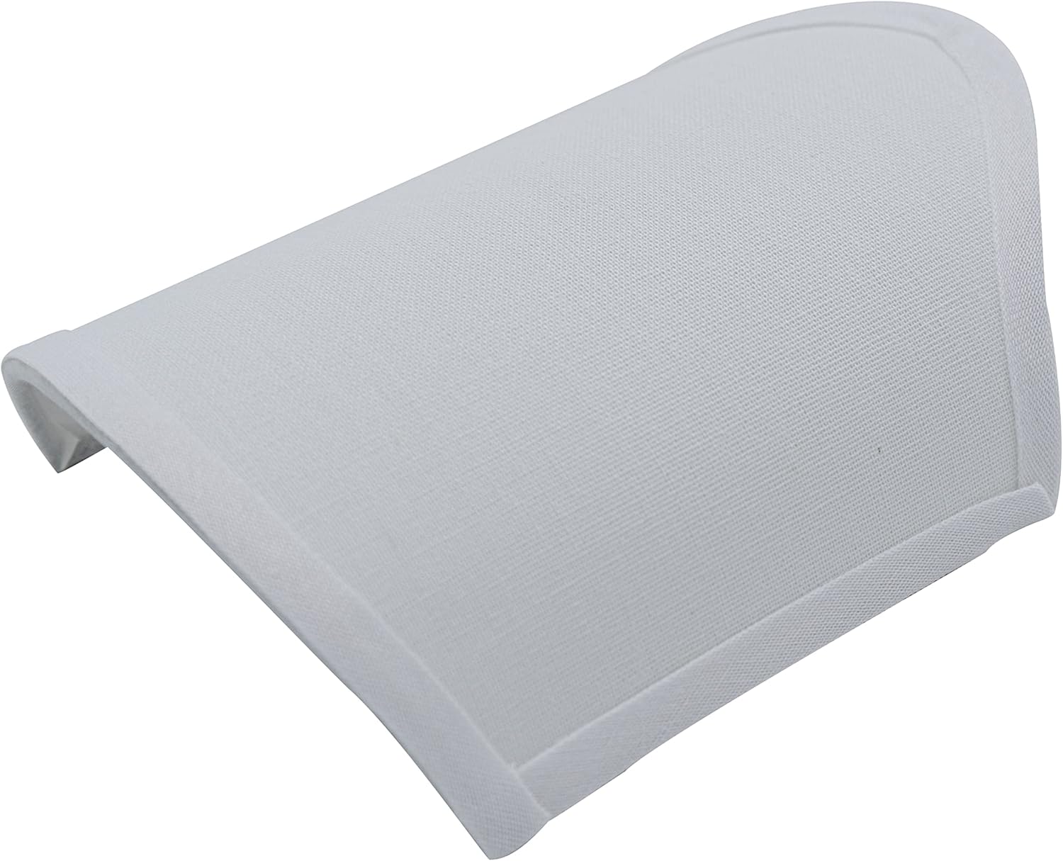 Upgradelights 6 Inch Scalloped Wall Sconce Shield Half Lamp Shade (White Linen)
