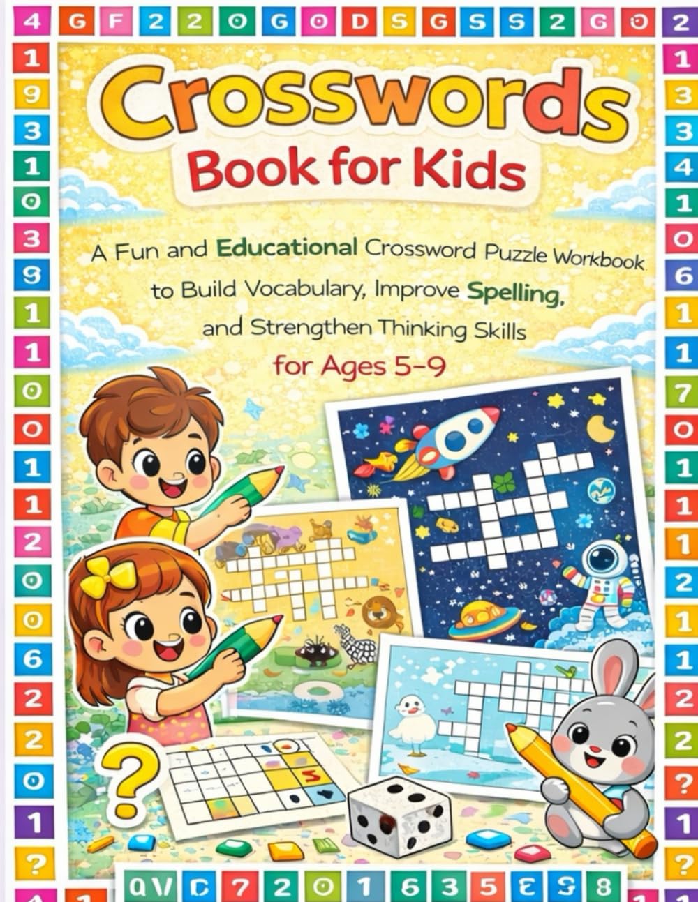 Crosswords Book for Kids: A Fun and Educational Crossword Puzzle Workbook to Build Vocabulary, Improve Spelling, and Strengthen Thinking Skills for Ages 5–9 (Little Learners Activity Workbook Series)