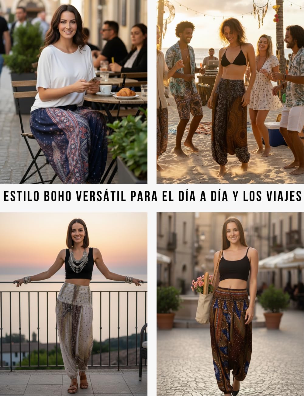 PANASIAM Pantalones aladino Peacock – Pantalón Harem Unisex 100% Viscosa – Prenda de Yoga – Pantalones amplios Boho Estilo Festival – Prenda de Verano para Yoga y Vacaciones – Ropa de Playa
