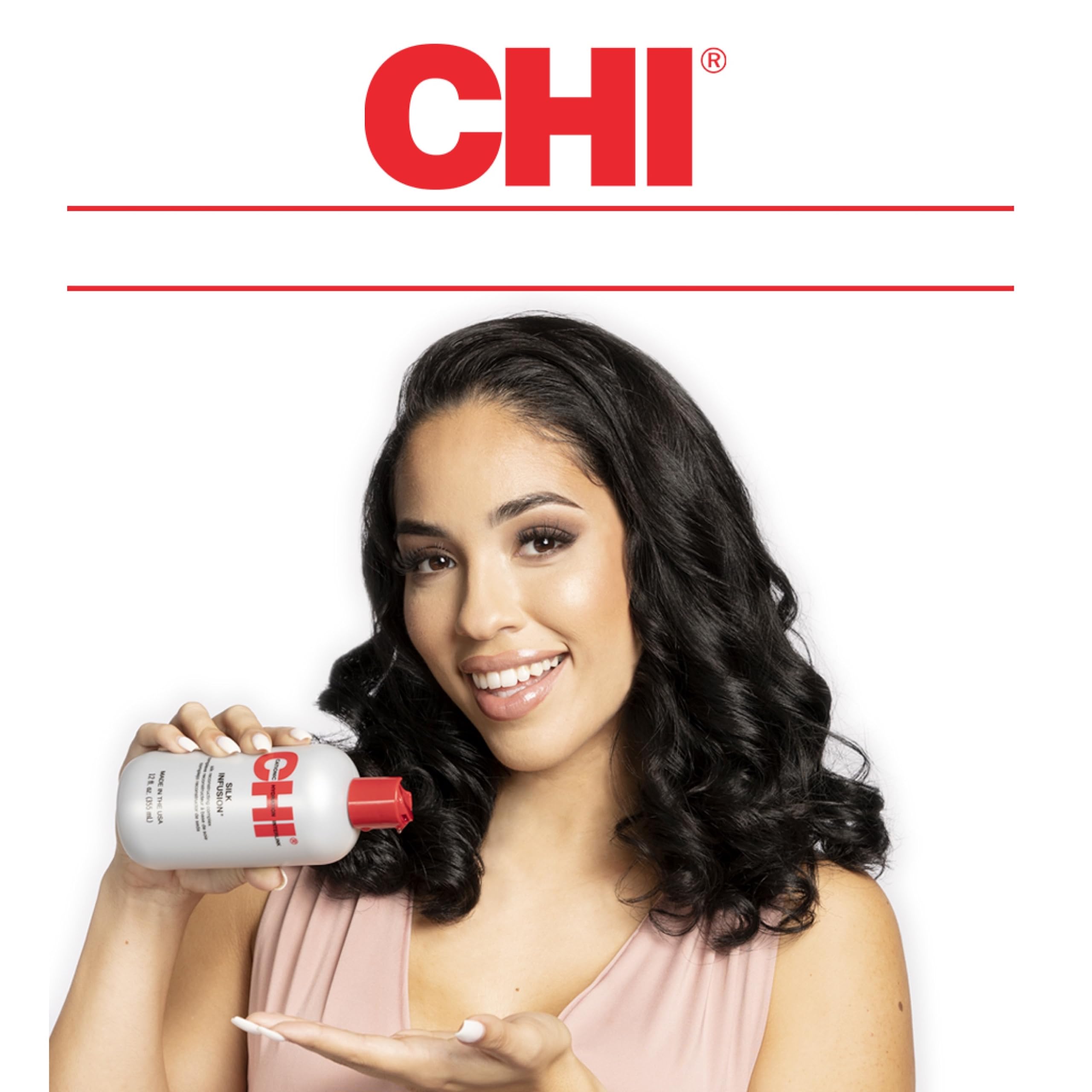 CHI Infra Silk Infusion, trattamento ricostruttivo senza risciacquo per rafforzare e proteggere tutti i tipi di capelli, senza alcool, 340 mL