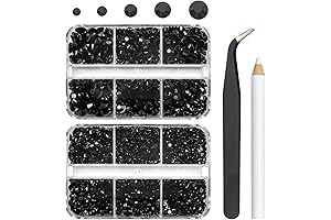 Unleash Your Creativity with Black Rhinestone Flatback Gems