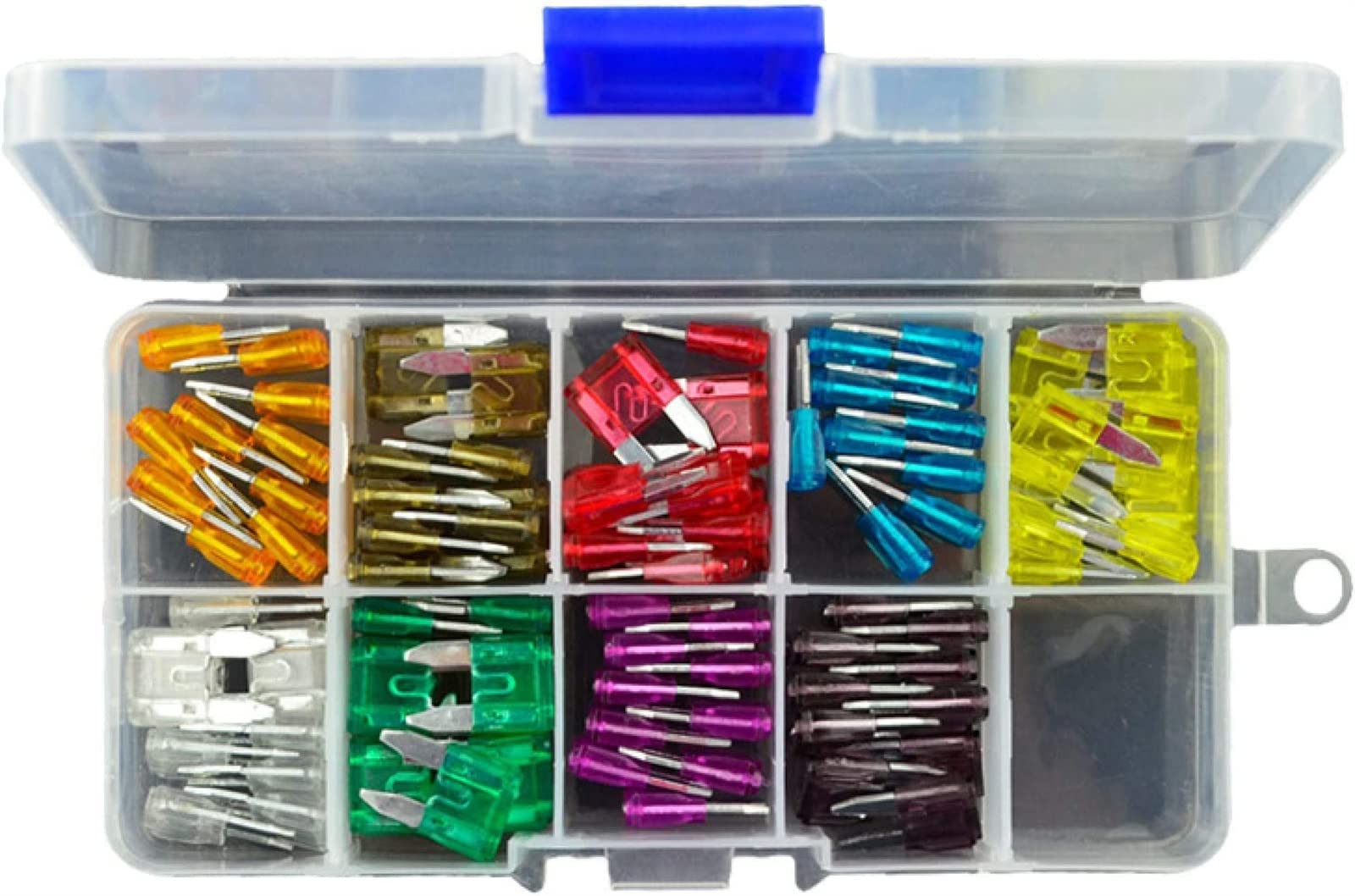 Para tus rutas en moto, coche o barco: kit de 90 mini fusibles surtidos 5A a 40A