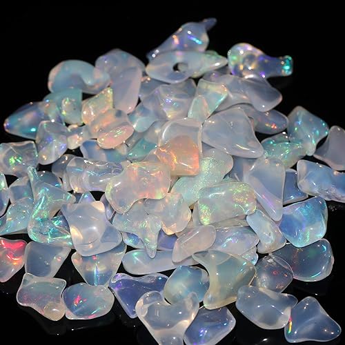 Miniatura 6 de GEMHUB Ópalo suelto natural, ópalo etíope de fuego áspero alambre que envuelve piedras preciosas sueltas